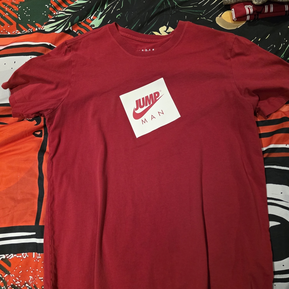 Jump Man Bold Red Tee